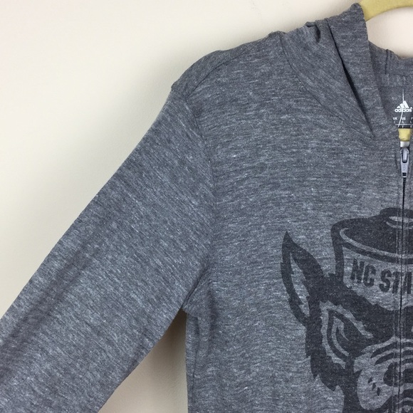 Adidas - NC State Wolfpack Zip Up Hoodie Jacket - Picture 5 of 7